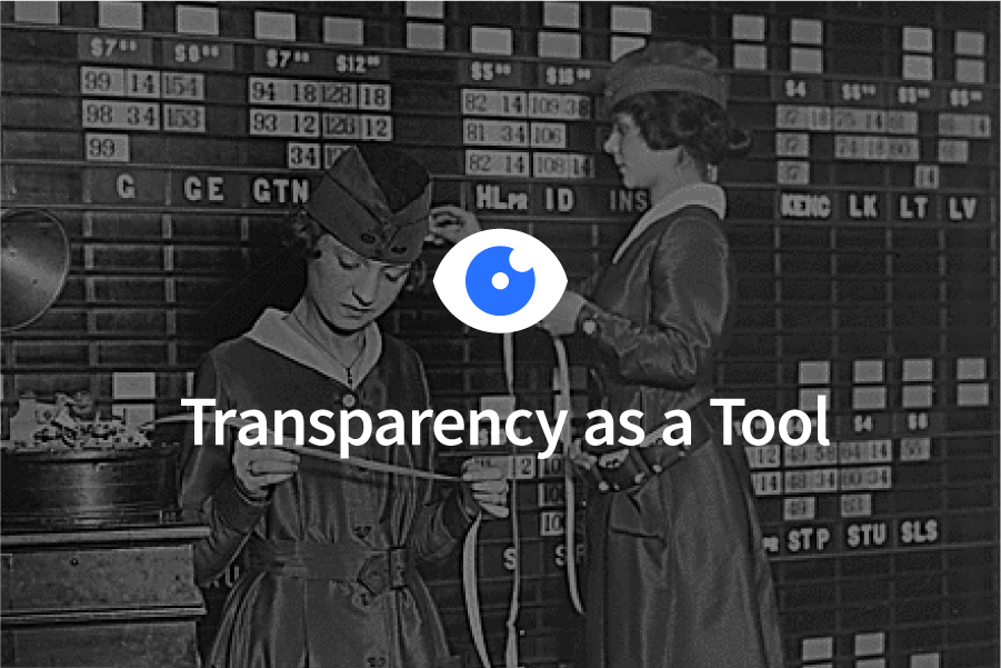 Transparency as a Tool